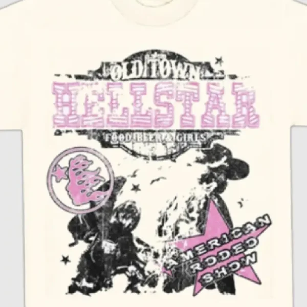 Hellstar Amercian Rodeo Show T Shirt Cream (1)